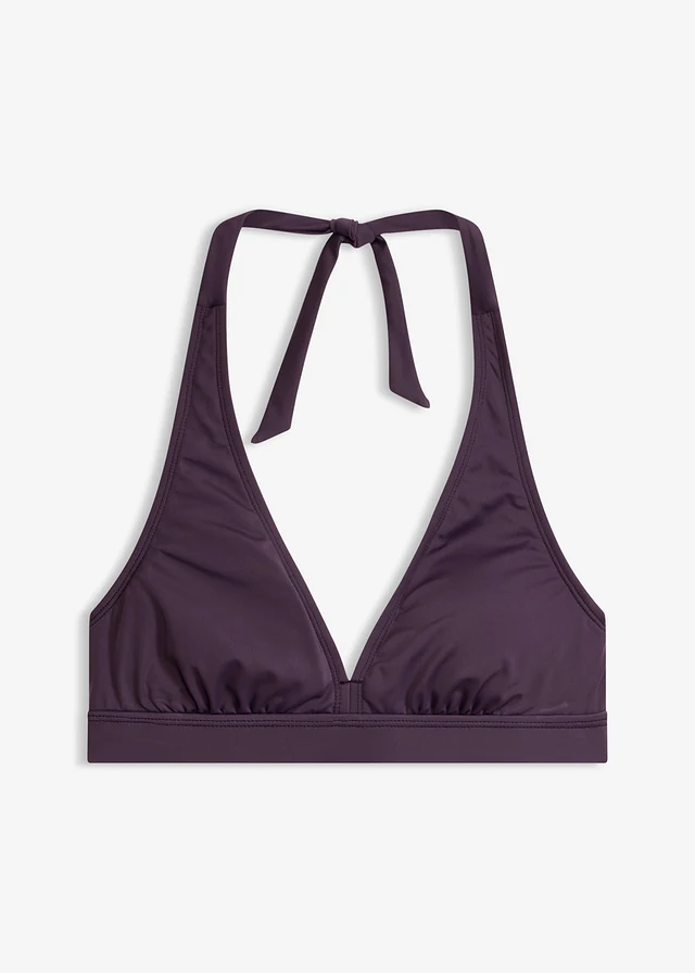 Bikinová podprsenka neckholder s V-výstrihom