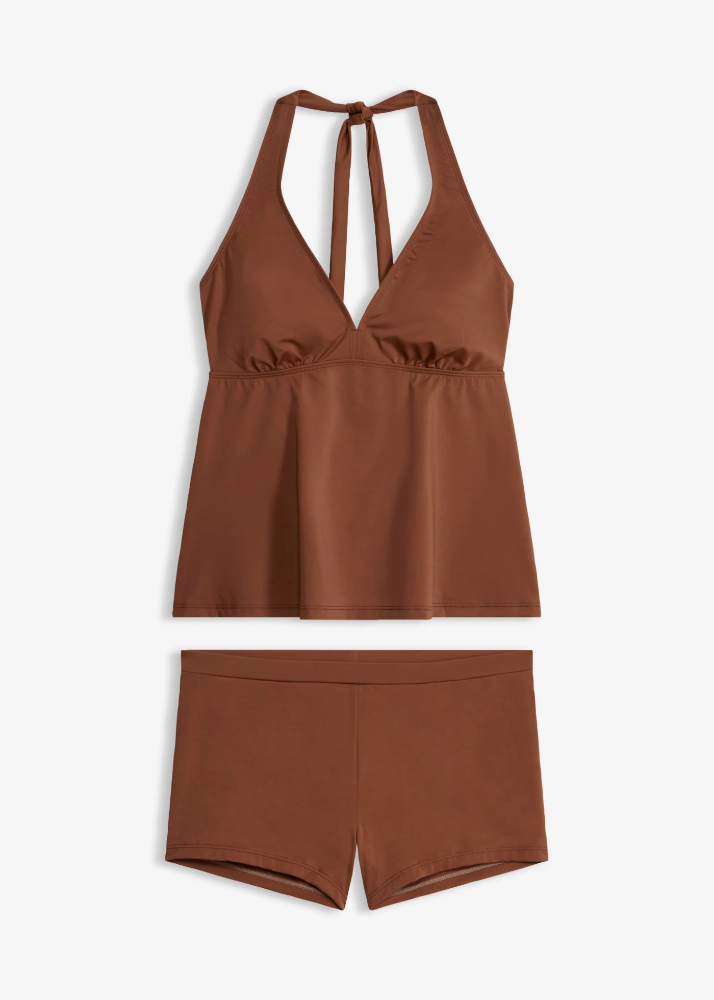 Tankini met halternek en bikini-broekje (2-dlg. set) • cappuccino • product-page.page-title-suffix