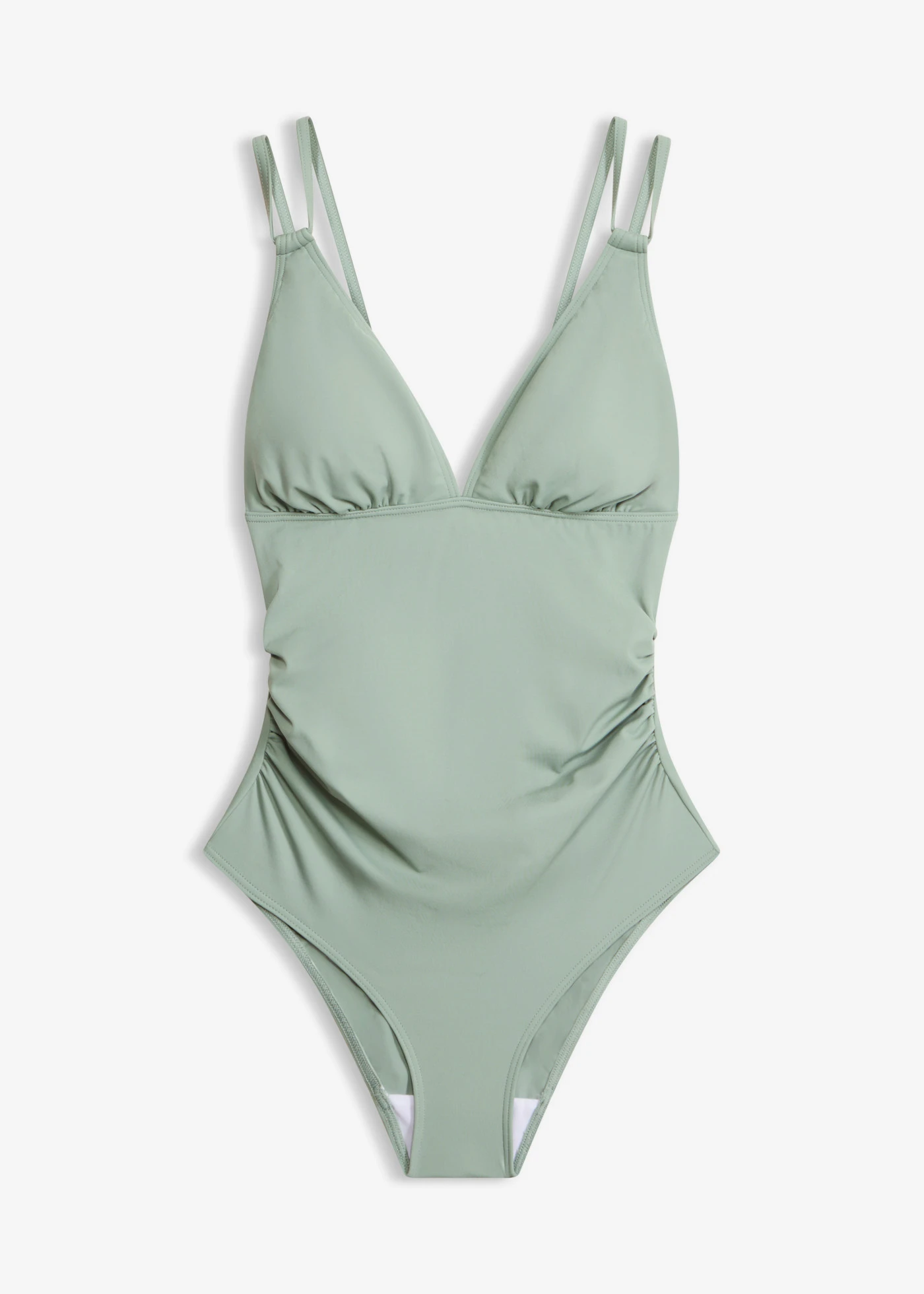 Maillot 1 pièce à bretelles doubles • gris vert • product-page.page-title-suffix