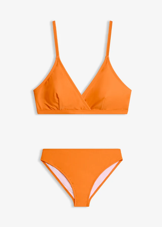 High leg bikini (2-dlg. set), Kleur: donkeroranje