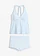 Costum de baie tankini neckholder cu slip panty (set/2 piese), culoare: albastru pudrat