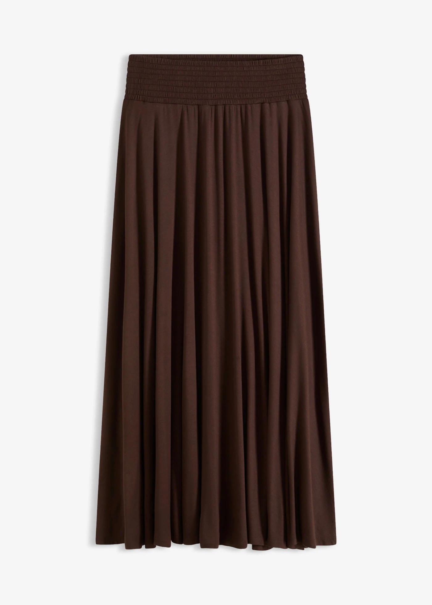 Jersey rok van soepele viscose • donkerbruin • product-page.page-title-suffix
