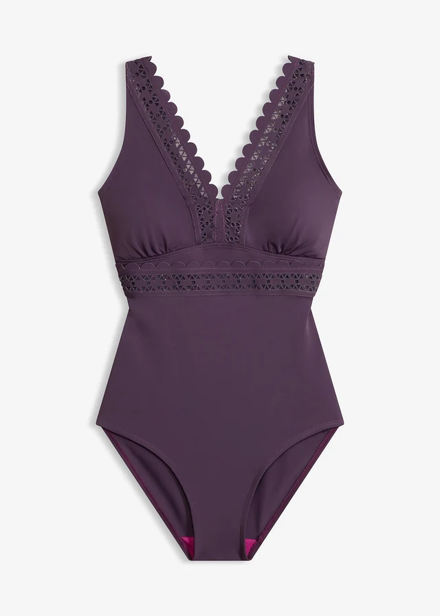 Costum de baie cu inserții laser-cut