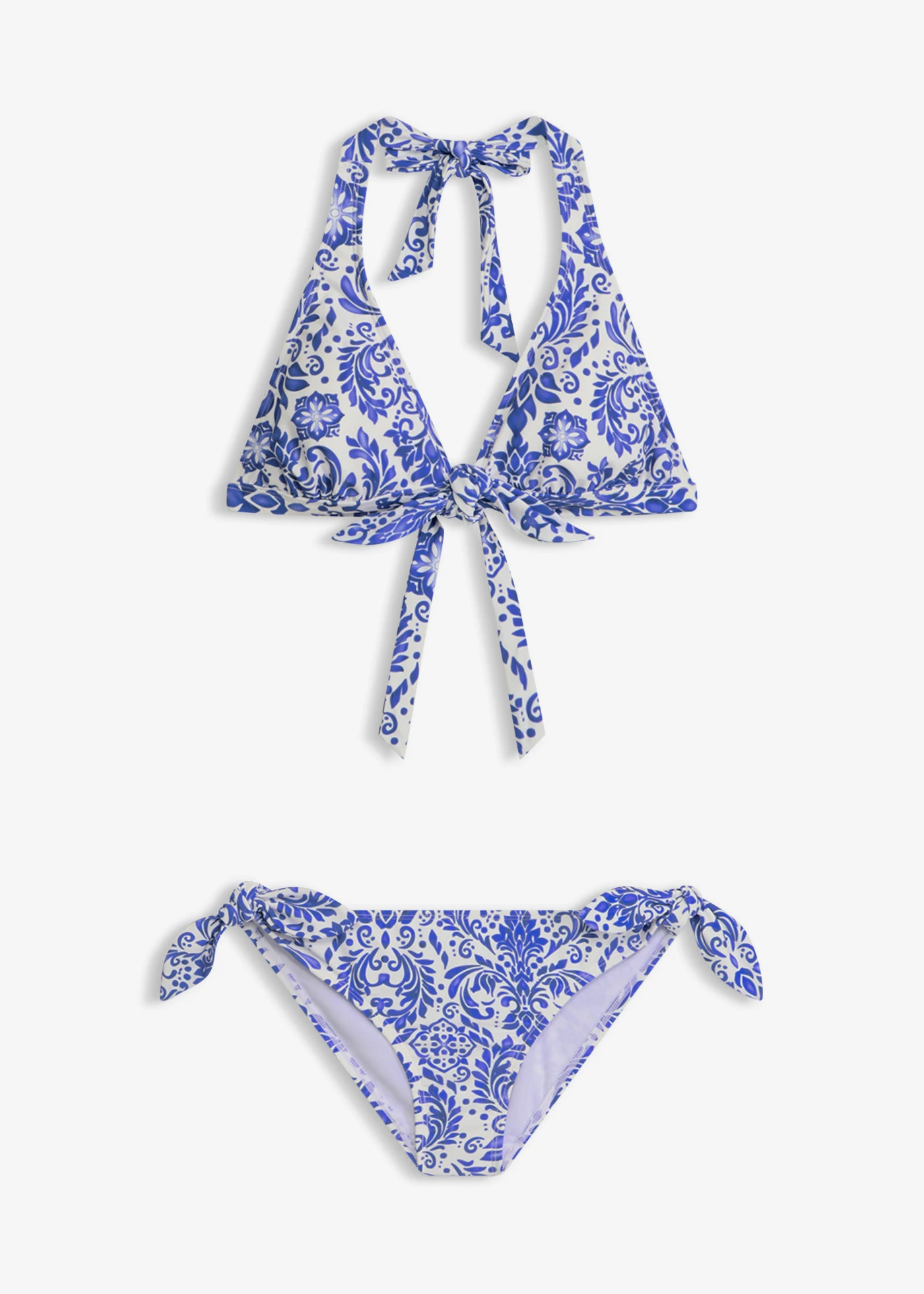 Bikini dos nu à nouettes (ens. 2 pces) • blanc-bleu • product-page.page-title-suffix