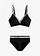 Bikini ezüst színben fénylő betétekkel (2-részes szett), szín: fekete/ezüstszín