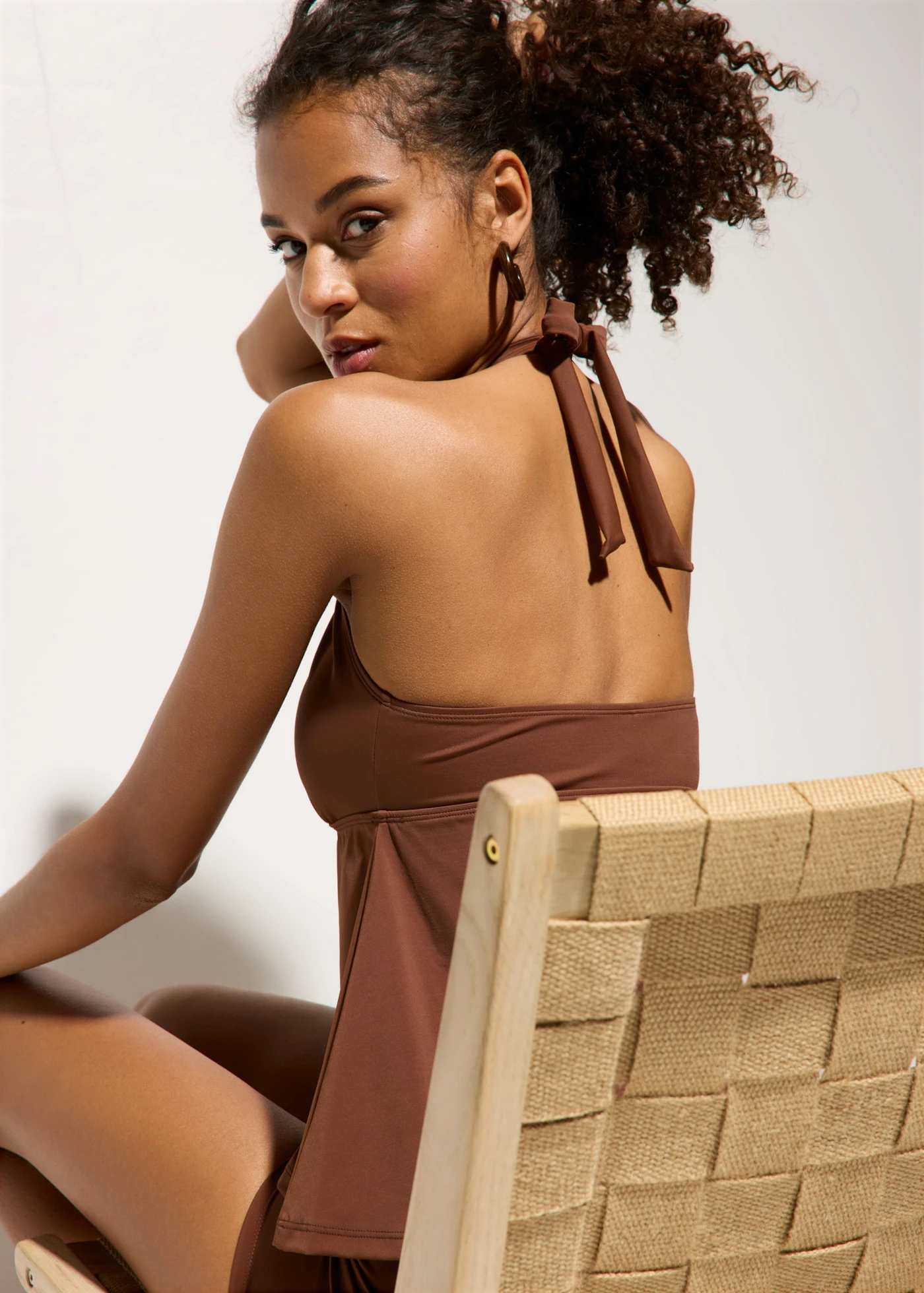 Tankini dos nu avec shorty de bain (ens. 2 pces) • cappuccino • product-page.page-title-suffix