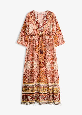 Robe longue en viscose fluide