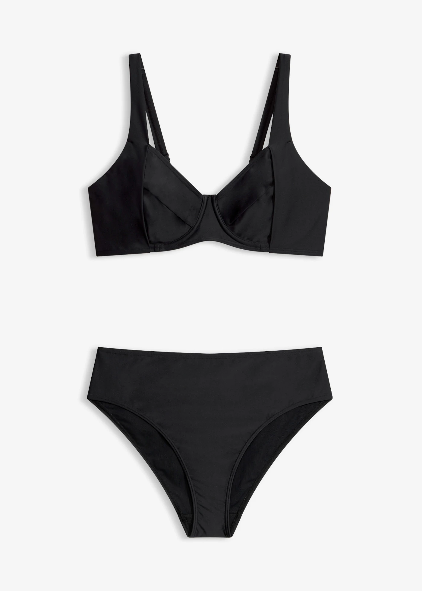 Minimizer bikini met licht corrigerend high waist bikinibroekje (2-dlg. set) • zwart • product-page.page-title-suffix