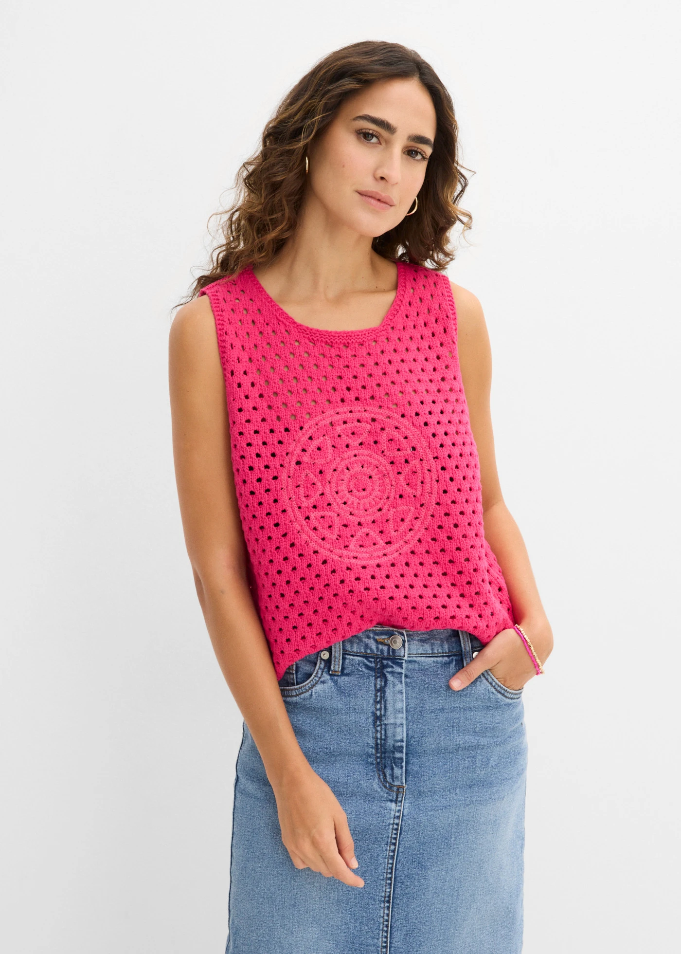 Top en crochet 100% coton • fuchsia • product-page.page-title-suffix