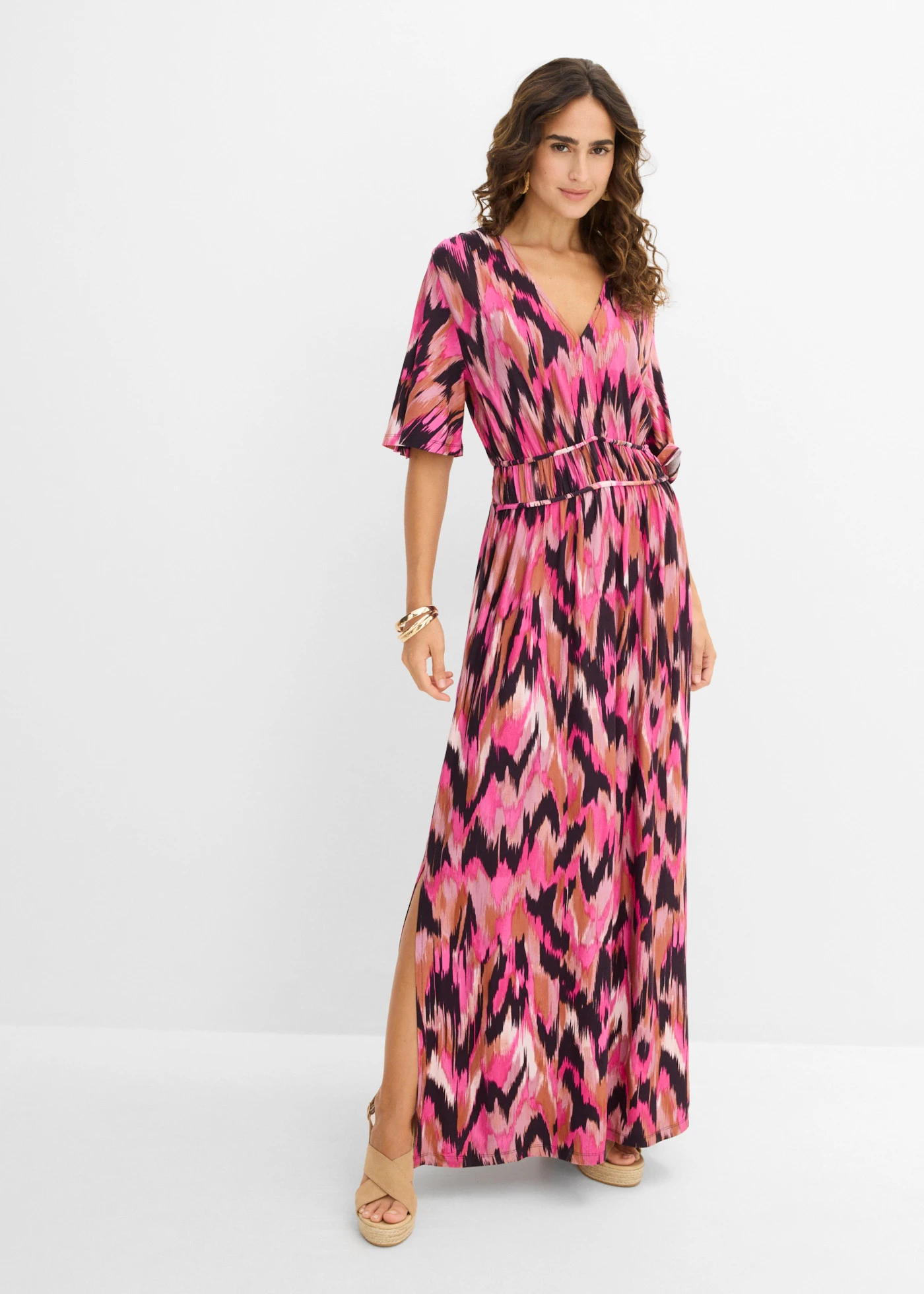 Robe douce en jersey viscose • magenta imprimé • product-page.page-title-suffix
