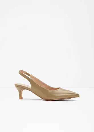 Escarpins slingback à petit talon fin