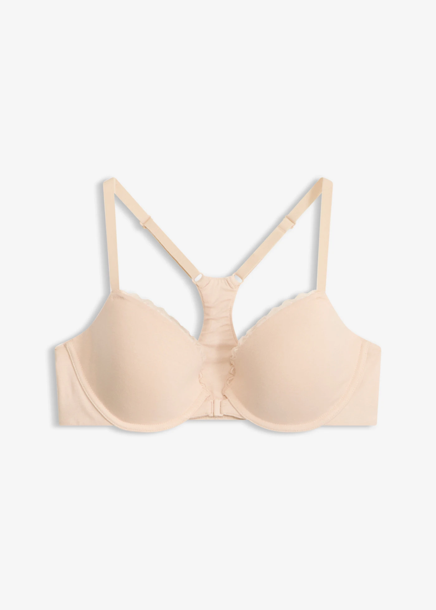 Voorgevormde bh met beugels en sluiting aan de voorkant • sandbeige • product-page.page-title-suffix