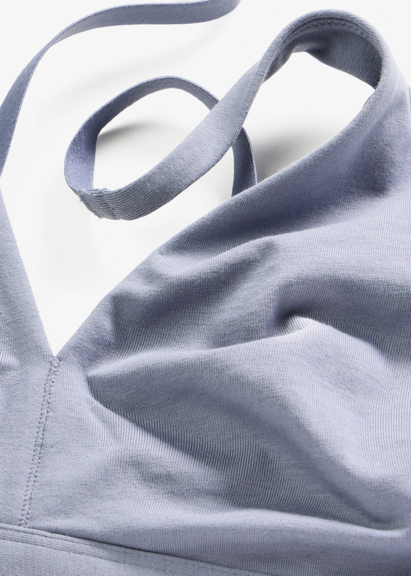 Bralette zonder beugels met biologisch katoen • rookblauw • product-page.page-title-suffix