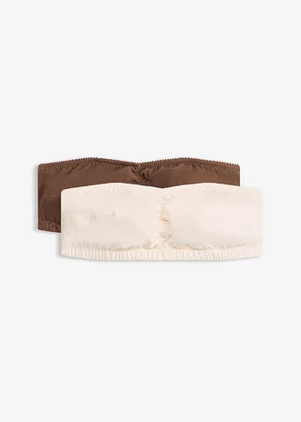 Lot de 2 soutiens-gorge bandeau coton