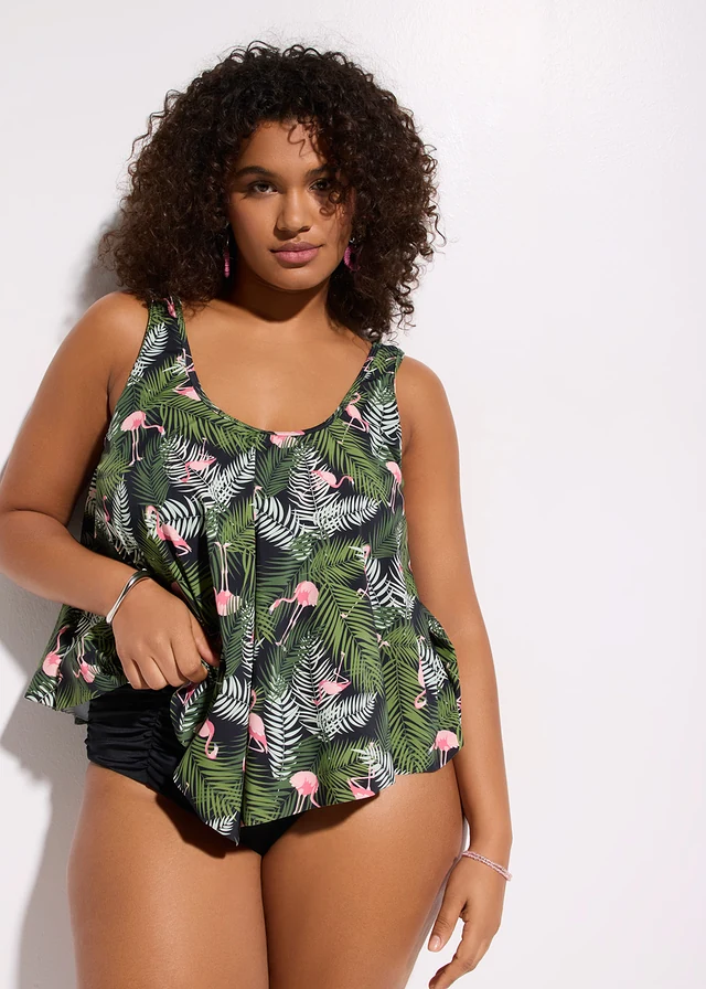 Tankini (2-dlg. set), Kleur: zwart