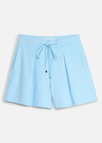 Short ultra léger à plis décoratifs, séchage rapide