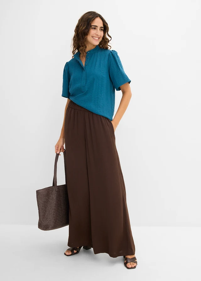 Pantaloni palazzo • maro închis • magazin bonprix