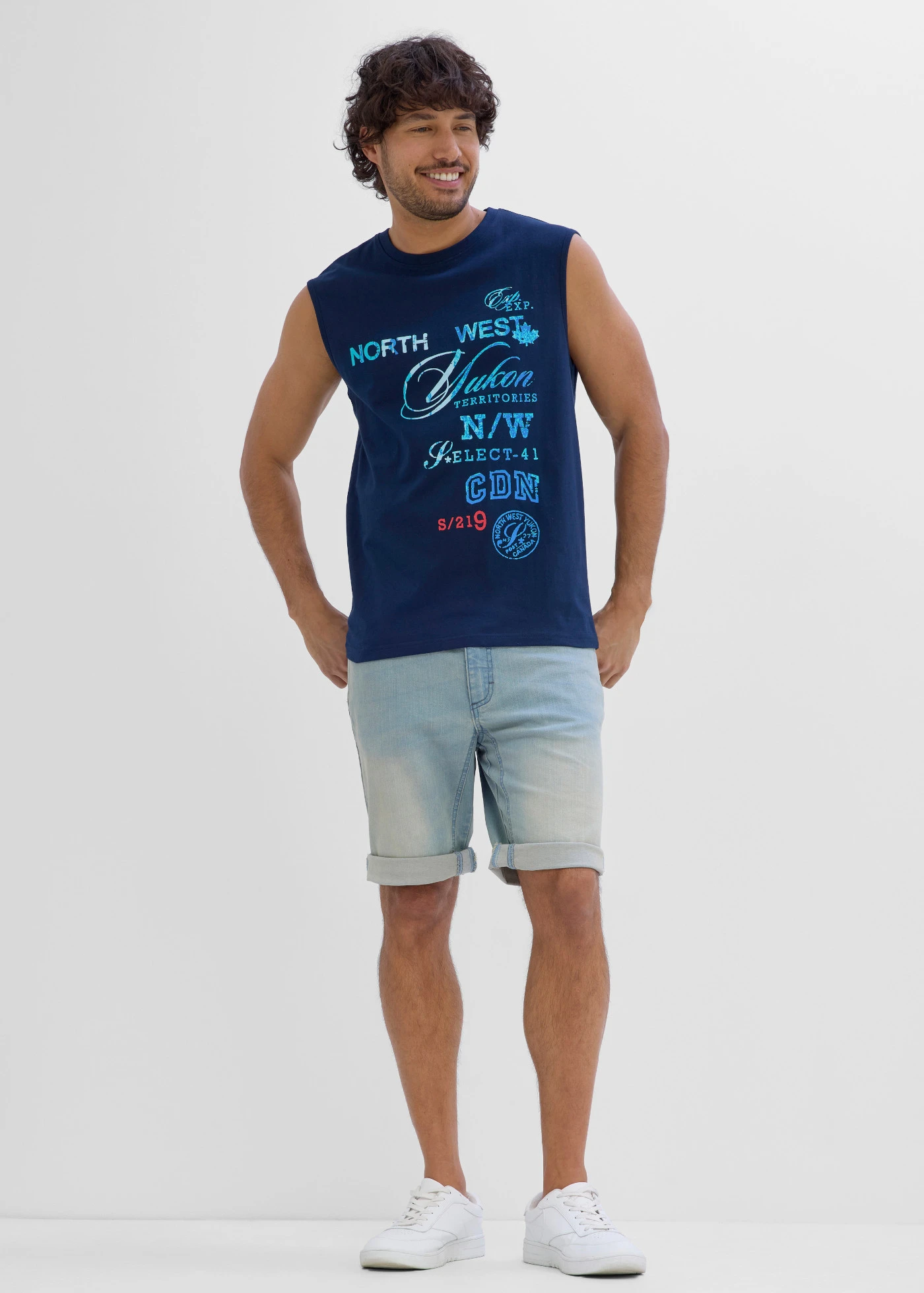 Tanktop van biologisch katoen (set van 2) • donkerblauw+lichtmint met print • product-page.page-title-suffix