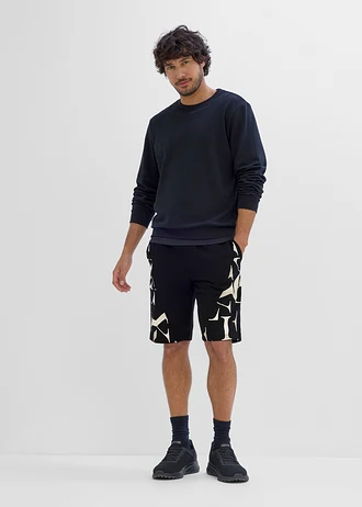 Sweat bermuda van biologisch katoen • zwart • bonprix online shop