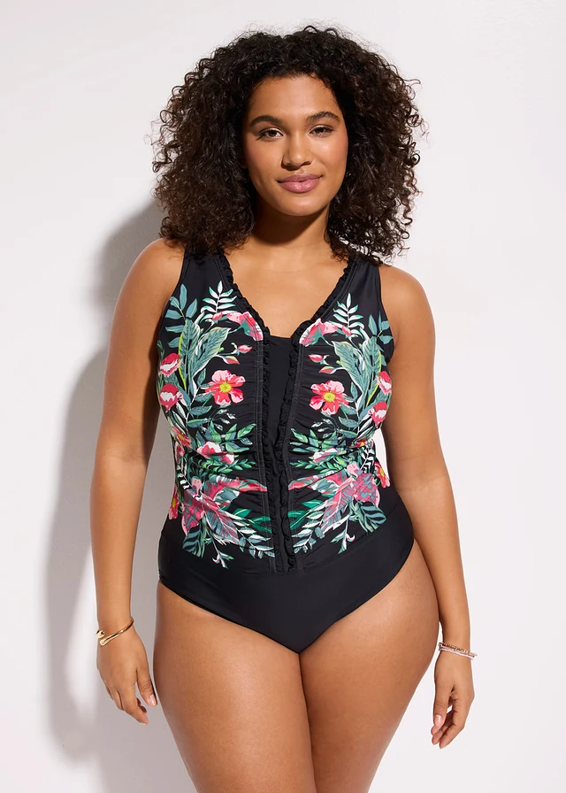 Corrigerend badpak, medium corrigerend • zwart plus size • product-page.page-title-suffix