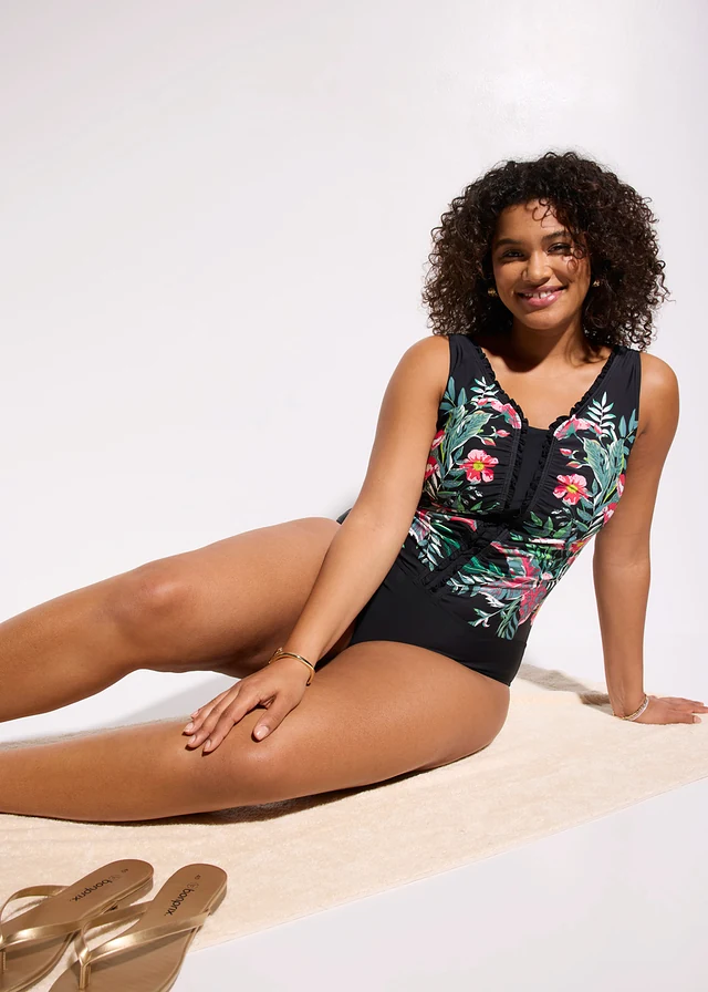 Corrigerend badpak, medium corrigerend • zwart plus size • product-page.page-title-suffix