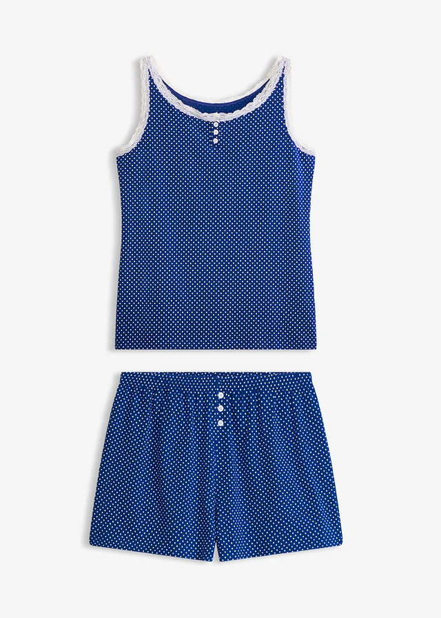 Pyjashort avec dentelle