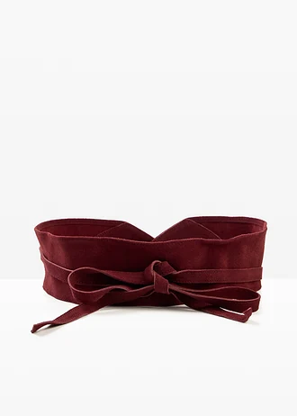 Kožený pásek na zavazování, barva: bílá káva