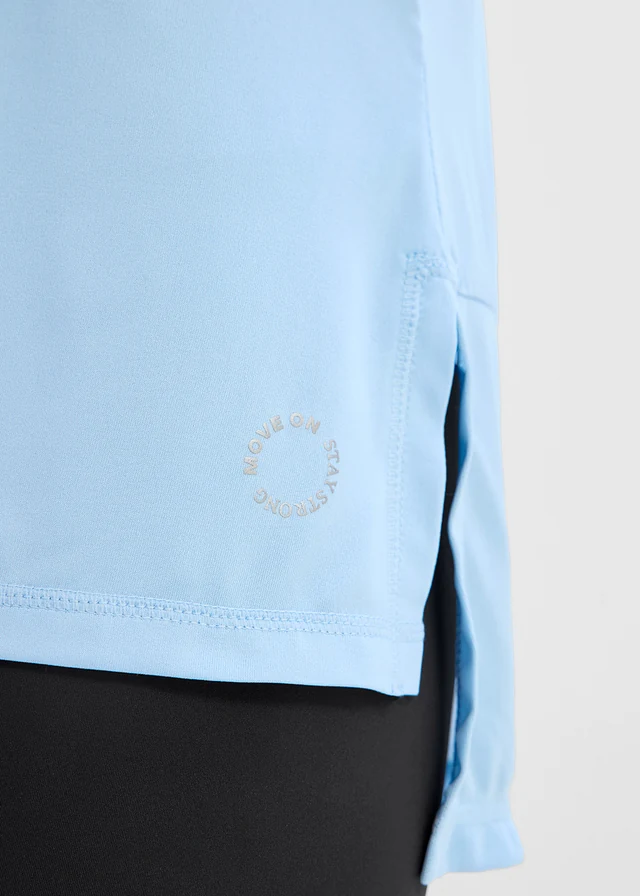 Lang sportshirt met mesh, sneldrogend • lichtblauw • product-page.page-title-suffix