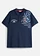 Polo en jersey en coton, Couleur: bleu foncé imprimé