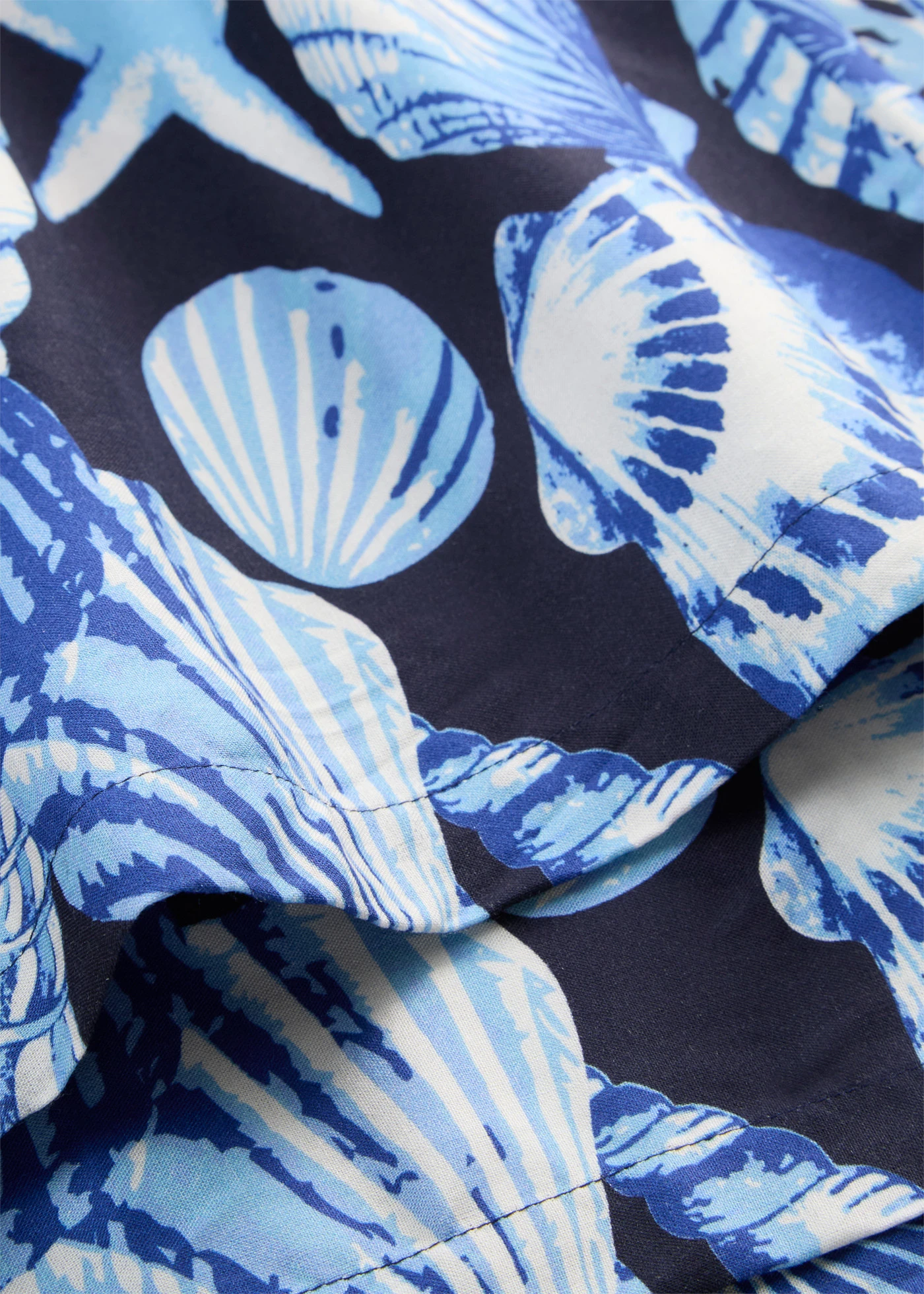 Pantalon palazzo en viscose fluide • bleu foncé imprimé • product-page.page-title-suffix