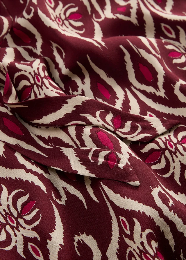 Maxi jurk van soepele viscose • esdoornrood gedessineerd • product-page.page-title-suffix