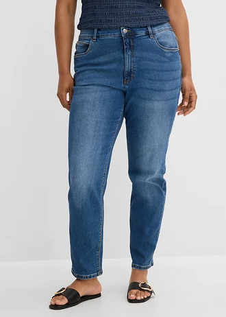 Džíny Slim Fit, High Waist, barva: modrá stone