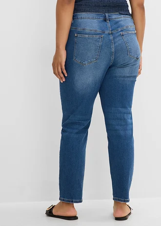Džíny Slim Fit, High Waist, barva: modrá stone