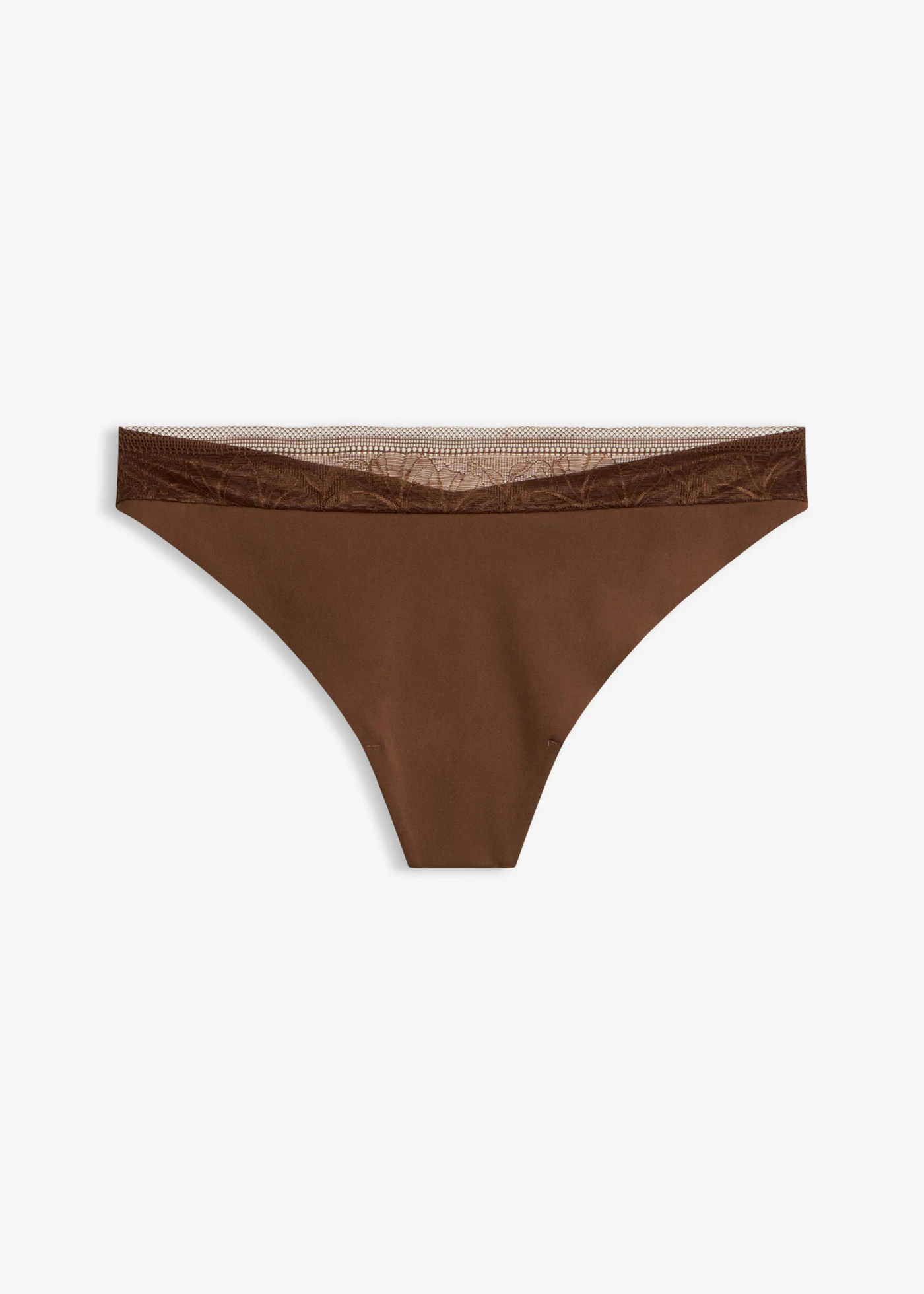 Chilot string lasercut cu partea din spate fără cusătură • maro • magazin bonprix