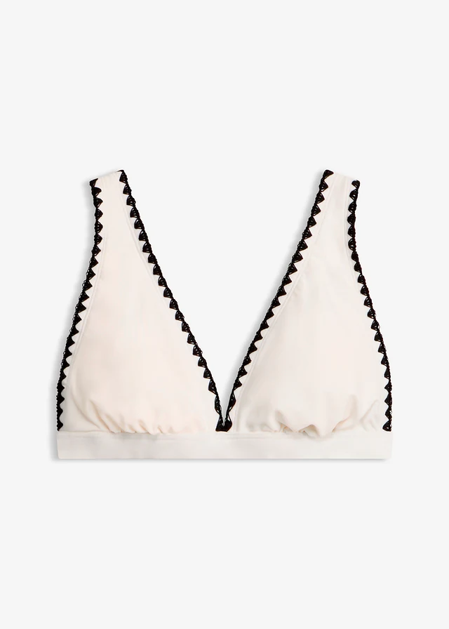 Haut de maillot orné d’une broderie • écru • product-page.page-title-suffix