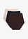 Chilot panty cu efect shape mediu (set/3 buc.), culoare: maro închis+bej nisipiu+negru