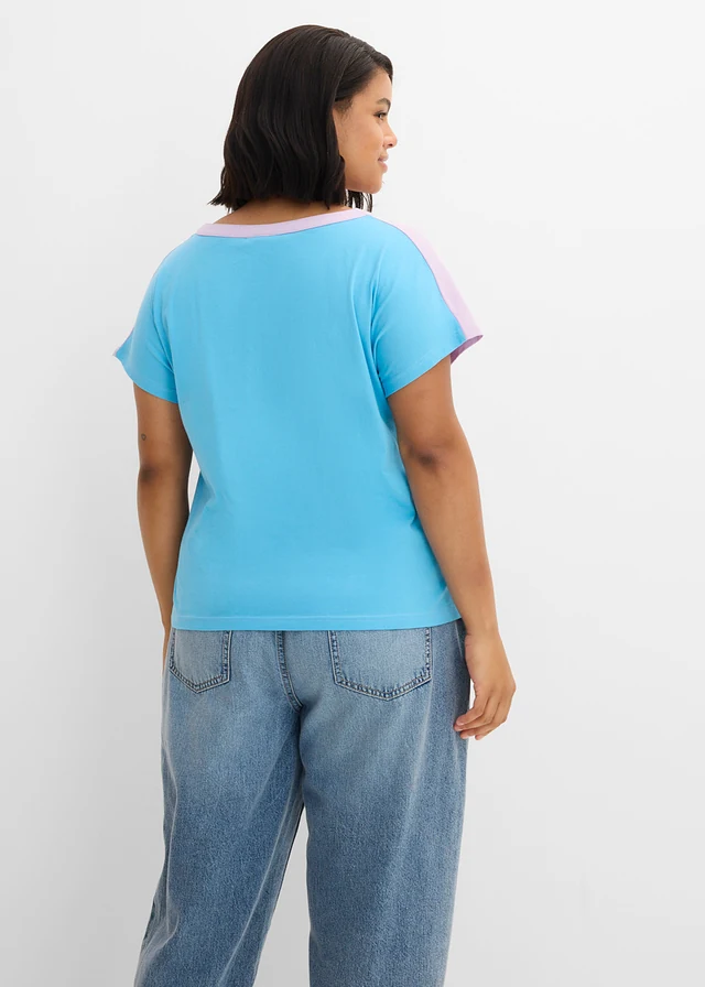 Shirt met ombré dye effect • blauw-paars plus size • product-page.page-title-suffix