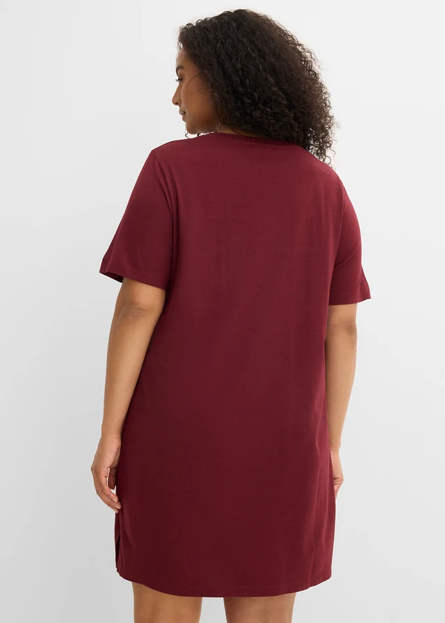 Oversized shirtjurk, Kleur: esdoornrood