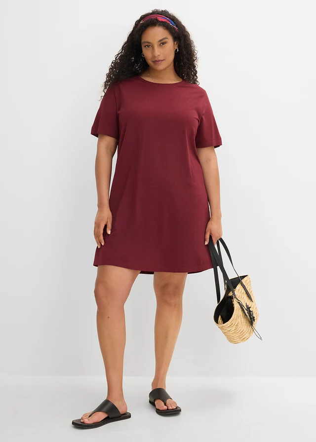Oversized shirtjurk, Kleur: esdoornrood