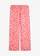 Broek van luchtige mousseline, Kleur: roze-pink luipaardprint