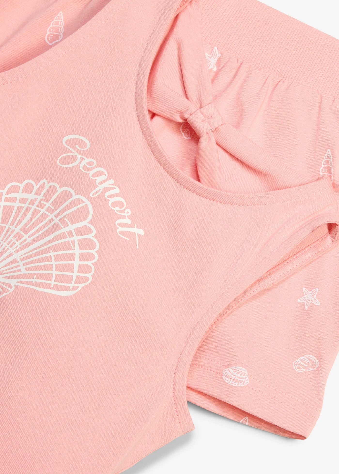 Top en korte broek van biologisch katoen (2-dlg. set) • soft roze-wit met print • product-page.page-title-suffix
