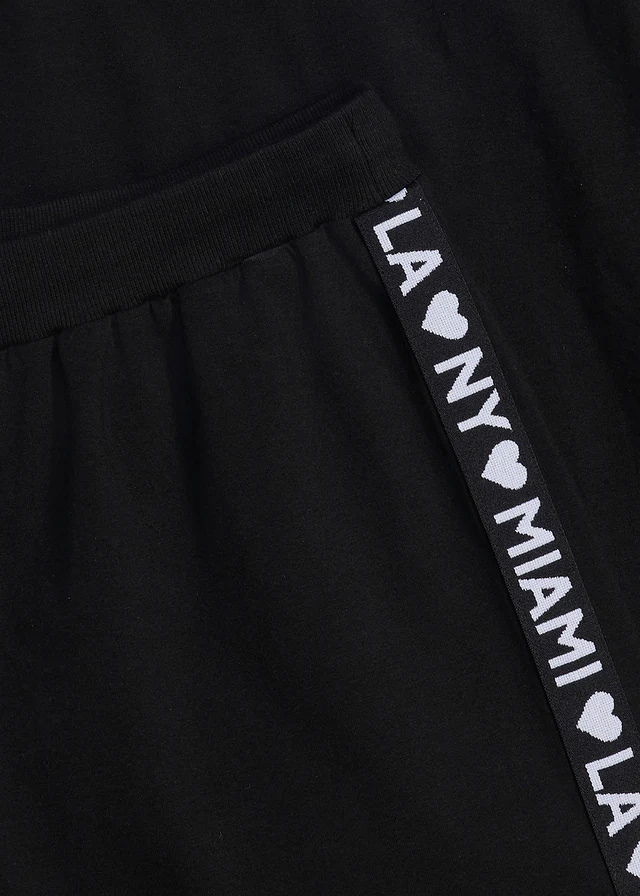 T-shirt et short (ens. 2 pces) en coton extensible • noir • product-page.page-title-suffix