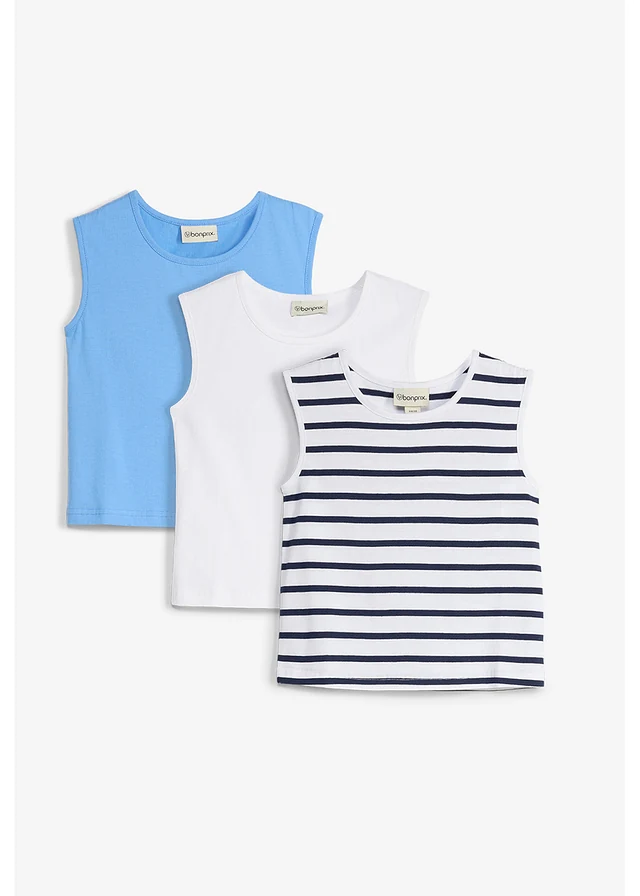 Tanktop van 100% biologisch katoen (set van 3)