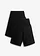 Lot de 2 shorts en jersey léger pour la grossesse et après, Couleur: noir