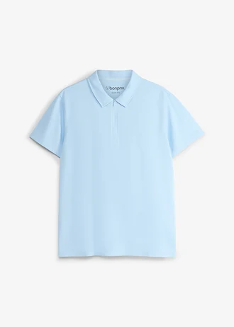 Sport poloshirt voor heren met ritssluiting, sneldrogend