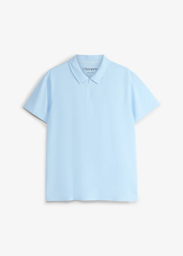 Sport poloshirt voor heren met ritssluiting, sneldrogend • lichtblauw • product-page.page-title-suffix