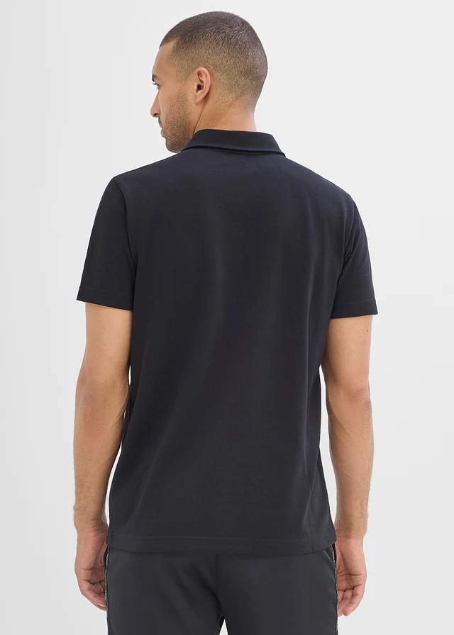 Polo de sport à col zippé pour homme, séchage rapide • noir • product-page.page-title-suffix