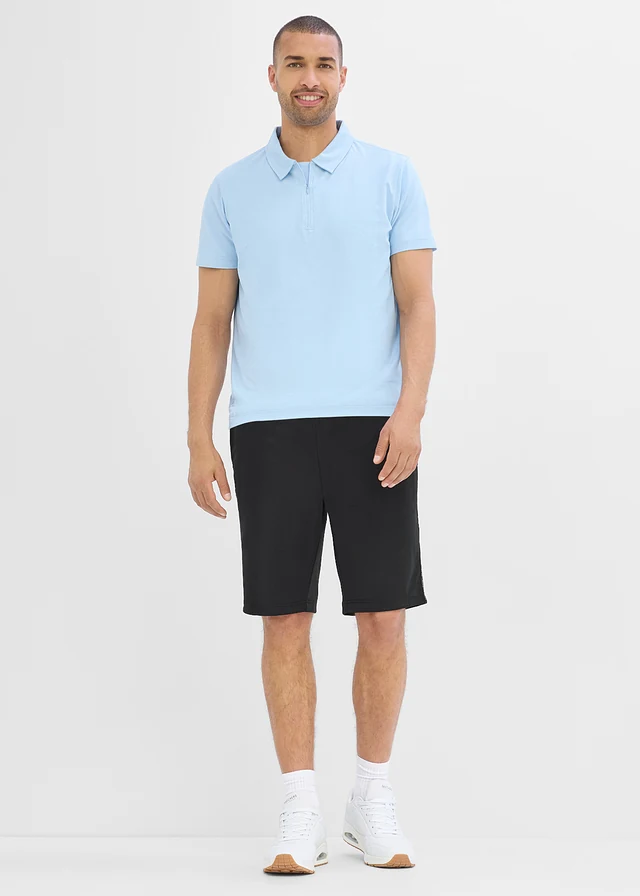 Sport poloshirt voor heren met ritssluiting, sneldrogend • lichtblauw • product-page.page-title-suffix