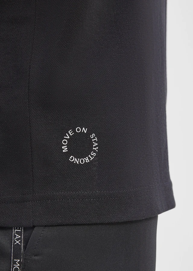Sport poloshirt voor heren met ritssluiting, sneldrogend • zwart • product-page.page-title-suffix