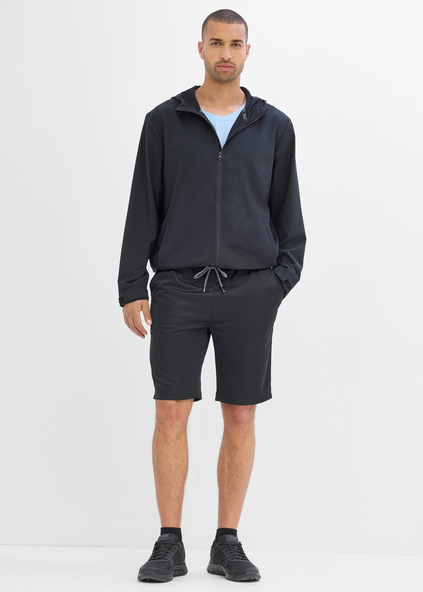 Outdoor jas voor heren, sneldrogend • zwart • product-page.page-title-suffix